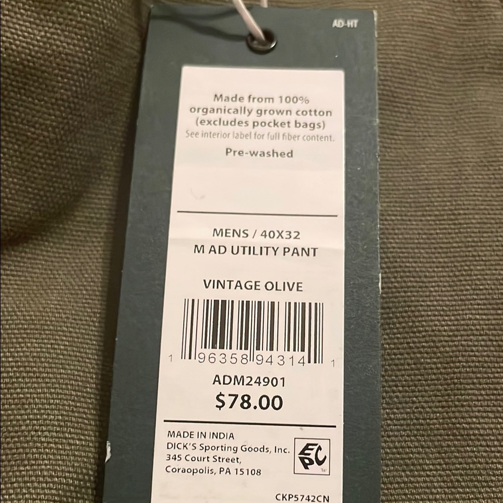 Alpine Design Green Cargo Pants b16